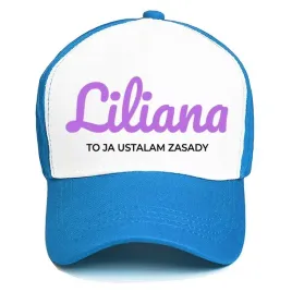czapka-z-daszkiem-niebieska-junior-lato-eleganckie-imie-z-inicjalem-kreator
