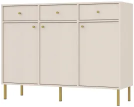 bezowa-komoda-125-cm-avila-szeroka-drzwi-szuflady-metal-zlote-nogi-uchwyty