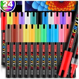 markery-akrylowe-zestaw-24-sztuk-pisaki-flamastry-mazaki-jupai-wodoodporne