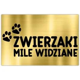 tabliczka-dibond-32x21-zloty-zwierzaki-mile-widziane-wzory