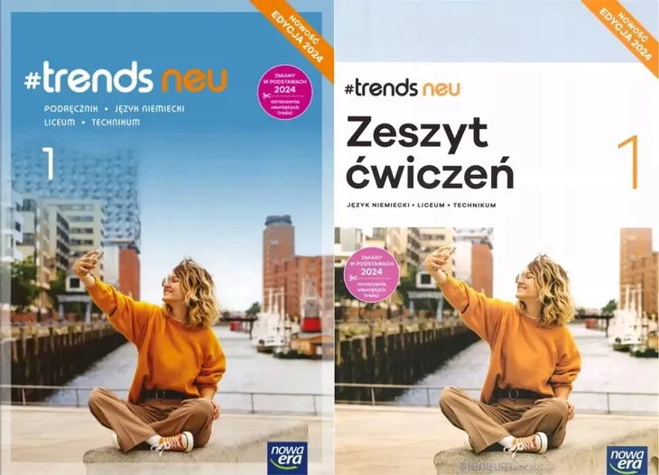 #trends NEU 1 j. niemiecki Podręcznik + ćwiczena LO i technikum Edycja 2024