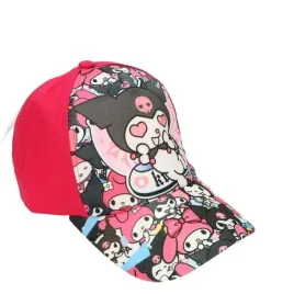 dziecieca-czapka-z-daszkiem-kuromi-hello-kitty