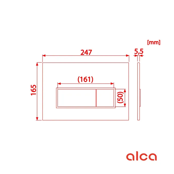 przycisk-splukujacy-do-wc-alcaplast-delfin-plaski-profil-thin-marka-alcaplast