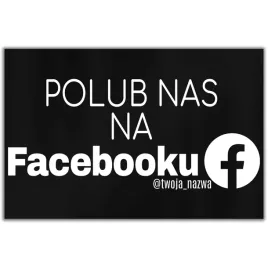 czarna-talbiczka-dibond-32x21-personalizowana-polub-nas-na-facebook-wzory