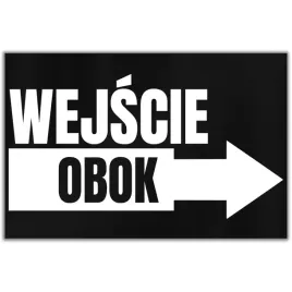 tabliczka-informacyjna-dibond-32x21-czarny-wejscie-obok-wzory