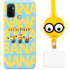 etui-do-oppo-a53-sznurek-zolty-smycz-glowa-minionek-minions-bajkowe-wzory