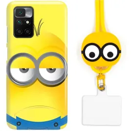etui-do-xiaomi-redmi-10-2022-sznurek-zolty-minionek-minions-bajkowe-wzory
