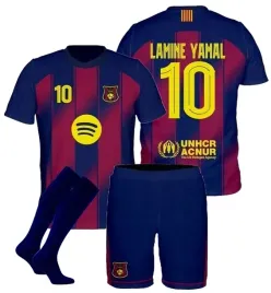 stroj-pilkarski-lamine-yamal-barcelona-koszulka-spodenki-getry-r-140-cm