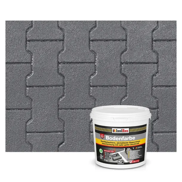 Farba do betonu kostki drewna metalu uniwersalna Bodenfarbe ANTHRAZIT 7KG