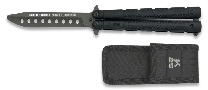 noz-k25-36252-balisong-trainer-black-material-rekojesci-aluminium