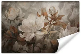 fototapeta-do-salonu-kwiaty-natura-abstrakcja-styl-vintage-450x300