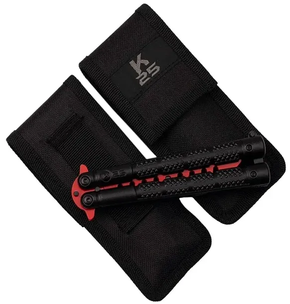 noz-k25-36251-balisong-trainer-red-model-balisong-trainer