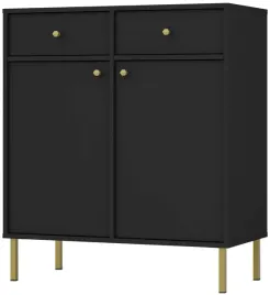czarna-komoda-83-cm-avila-drzwi-szuflady-proste-metalowe-nogi-i-uchwyty