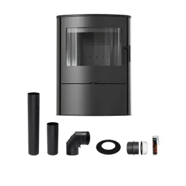 piec-wolnostojacy-stalowy-koza-rekuperacja-rollo-2-black-10-kw-zestaw-rur