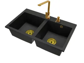 zlewozmywak-dwukom-exclusive-20-bateria-nook-zlota-syfon-zloty-dozownik