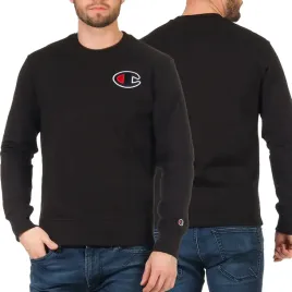 champion-sportowa-bluza-meska-czarna-bez-kaptura-logo-s