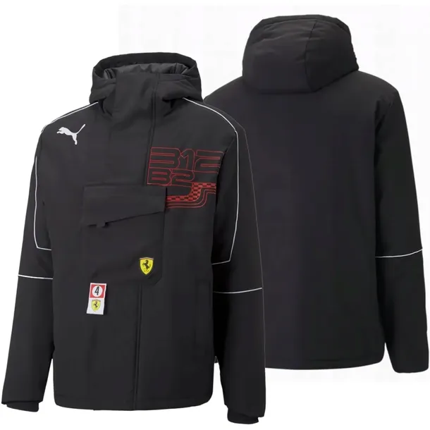 Puma Ferrari kurtka męska czarna sportowa z kapturem na zamek 535783 01 M