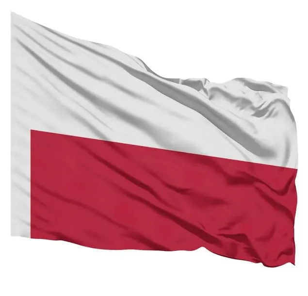Flaga Polska Polski Narodowa na maszt motocyklowy motor motocykl 40x30 cm