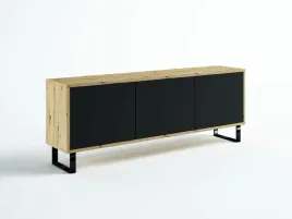 szafka-rtv-loft-160-nebraska-czarny-mat-egger