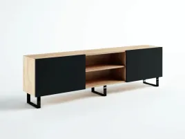 szafka-rtv-loft-200-craft-czrany-mat-wysoka
