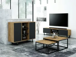komoda-loft-120-wotan-czarny-polysk-industrialna