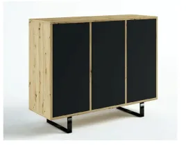 komoda-loft-120-3d-dab-artisan-czarny-mat-styl-industrialny