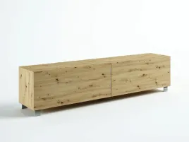 stojaca-szafka-rtv-200-cm-dab-artisan-polysk-mat