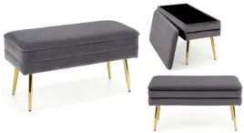 lawka-ze-schowkiem-pojemnikiem-tapicerowana-welurowa-szara-zlota-velva