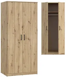 szafa-dwudrzwiowa-na-ubrania-do-sypialni-pokoju-dab-artisan-niko-niks80-d78