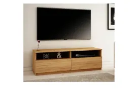 szafka-rtv-luna-160-dab-craft-zloty-polysk-mat