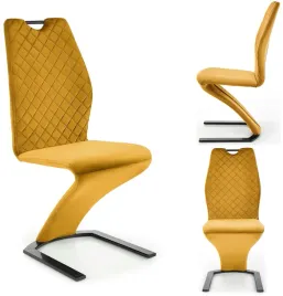 krzeslo-tapicerowane-welurowe-na-podkowie-do-salonu-zolte-czarne-k442-loft