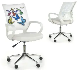 fotel-obrotowy-biurowy-mlodziezowy-do-pokoju-bialy-motyle-ibis-butterfly