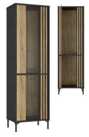witryna-wysoka-przeszklona-dab-mauvella-czarna-joakimis-jmxv721-m637-loft