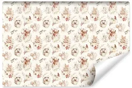 fototapeta-dla-dzieci-styl-boho-zwierzeta-lesne-lisy-sarny-450x300