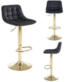 hoker-welurowy-krzeslo-obrotowe-stolek-barowy-czarny-zloty-h-120-glamour