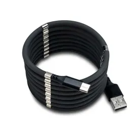 kabel-magnetyczny-skrecany-mocny-usb-typ-c-czarny-elastyczny-wytrzymaly