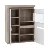 kredens-barek-szklany-irma-im5-dab-bialy-polysk-z-led-kolekcja-irma