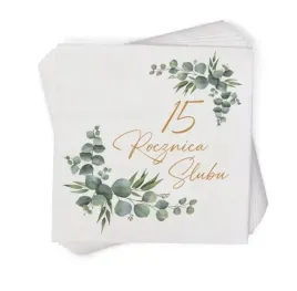 serwetki-na-15-rocznice-slubu-dekoracje-listki-zlote
