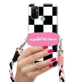 etui-do-oppo-a53s-uchwyt-sznurek-pleciony-rozowy-bandw-cytat-szachownica