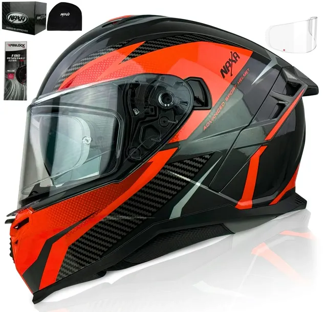 KASK MOTOCYKLOWY NAXA F32 r.L | BLENDA| INTERKOM READY|+ PINLOCK W ZESTAWIE
