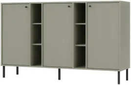 zielona-komoda-158-cm-avila-pojemna-polki-drzwi-metalowe-nozki-i-uchwyty