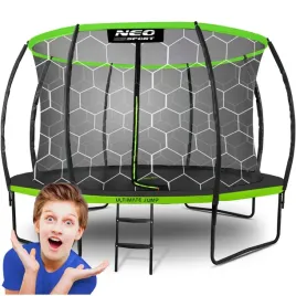 trampolina-ogrodowa-dzieci-374cm-siatka-drabinka