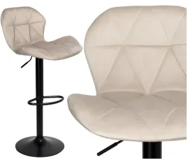 eleganckie-krzeslo-barowe-aksamitny-hoker-obrotowy-regulowany-bezowy