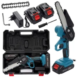 pila-lancuchowa-akumulatorowa-do-galezi-drewna-2xaku-mini-pilarka-2xlancuch