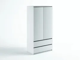 szafa-2-drzwi-2-szuflady-90-cm-do-sypialni-garderoby-biala