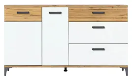komoda-duza-z-szufladami-biala-polysk-snobi-sb4-dab-craft-zloty