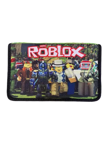 Piórnik szkolny rozkładany ROBLOX zielony