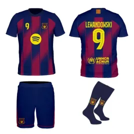 lewandowski-barcelona-stroj-komplet-getry-rozmiar-134