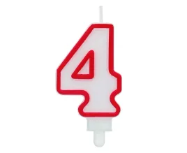 biala-swieczka-cyferka-4-czerwony-kontur-7-cm-na-tort-urodziny-rocznice