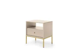 szafka-nocna-mono-54cm-z-szuflada-bezowa-zloty-stelaz